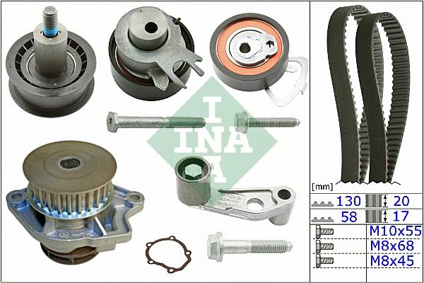 WILMINK GROUP Водяной насос + комплект зубчатого ремня WG1251666